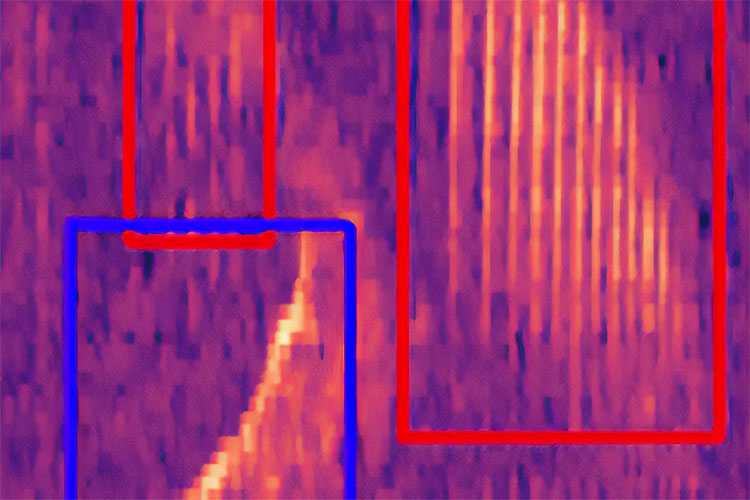 detail from a spectrograph